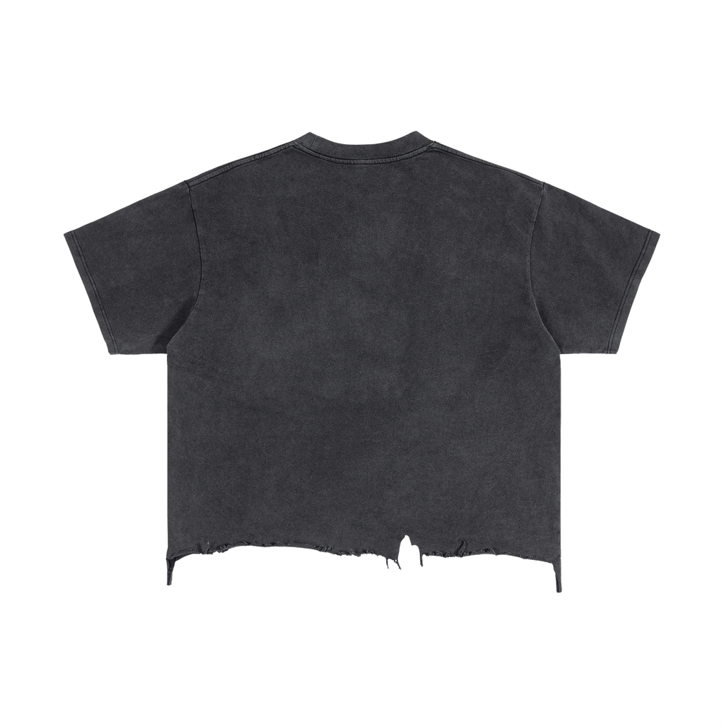 Pawsitive Power – Calico Barbell Boxy Ragged Hem Tee