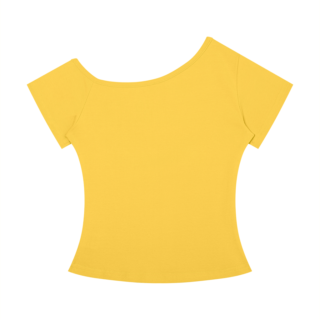 Women’s Off-the-Shoulder T-Shirt Bench Press Boss – Tabby Cat Tee