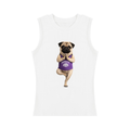 Women’s Slim Tank Top Pug In Yoga Pose