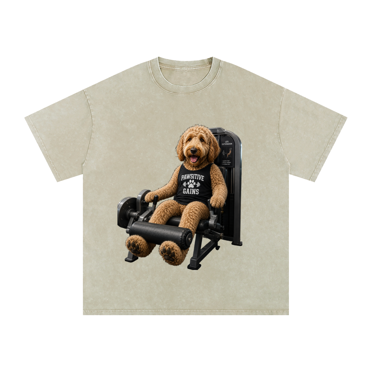 Snow Washed Oversized Cotton T-Shirt