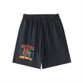 Vintage Wash Cotton Shorts "Boxing Is Life"