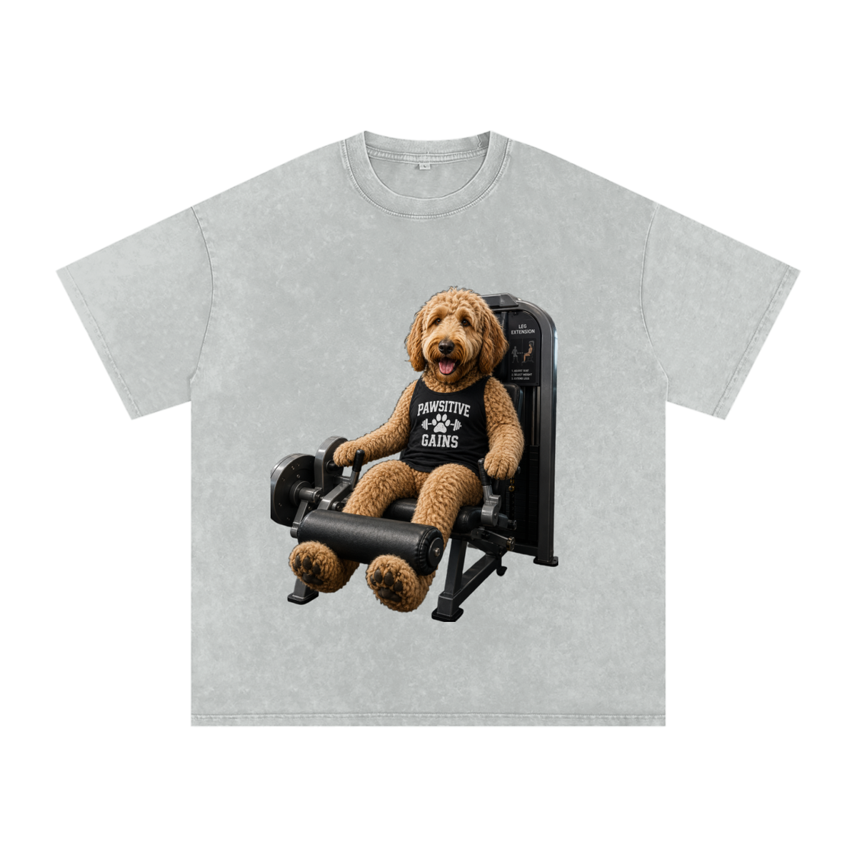 Snow Washed Oversized Cotton T-Shirt